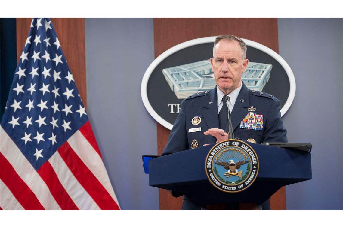"Am 22. April verübten mit dem Iran verbündete Milizen zwei erfolglose Angriffe auf US-Streitkräfte im Irak und in Syrien", sagt Pentagon-Sprecher Pat Ryder in Washington.