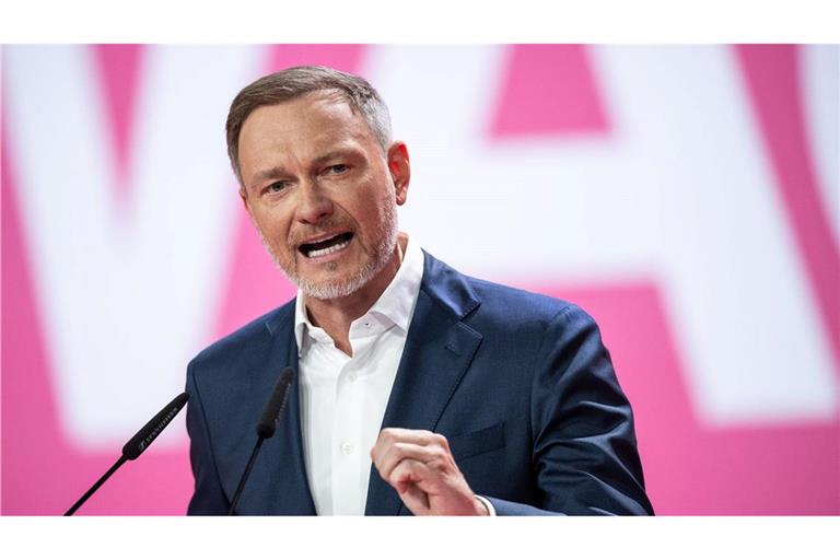 Die Rede des Bundesvorsitzenden der FDP, Christian Lindner, kam bei den Delegierten des Parteitags in Berlin gut an.