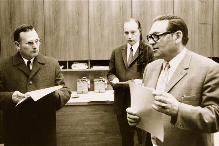 Ewald Mayer (rechts) wurde am 4. November 1973 Opfer von Einbrechern. Archivfoto