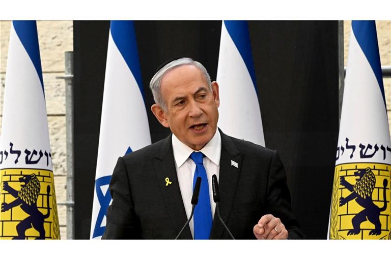 Israels Premierminister Benjamin Netanjahu zeigt sich entschlossen im Gaza-Krieg.