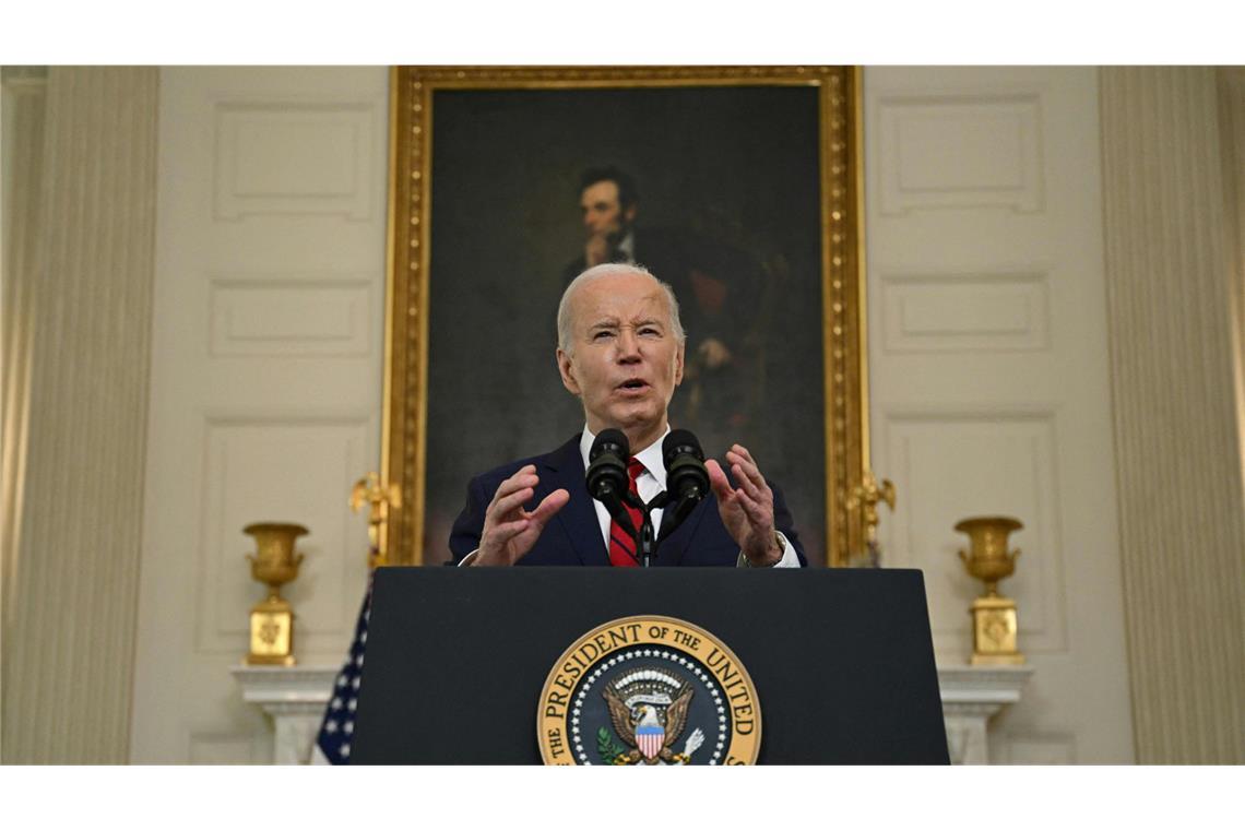 US-Präsident Biden kündigte am Mittwoch ein sofortiges neues Militärpaket an.