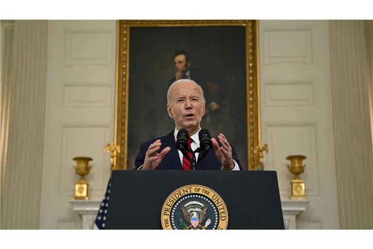 US-Präsident Biden kündigte am Mittwoch ein sofortiges neues Militärpaket an.